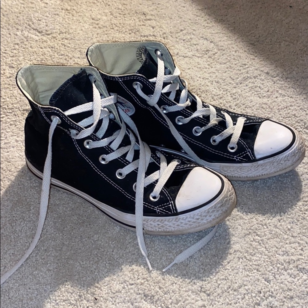 black high top converse